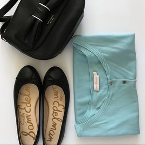 Tory Burch cashmere cap sleeve top (L)